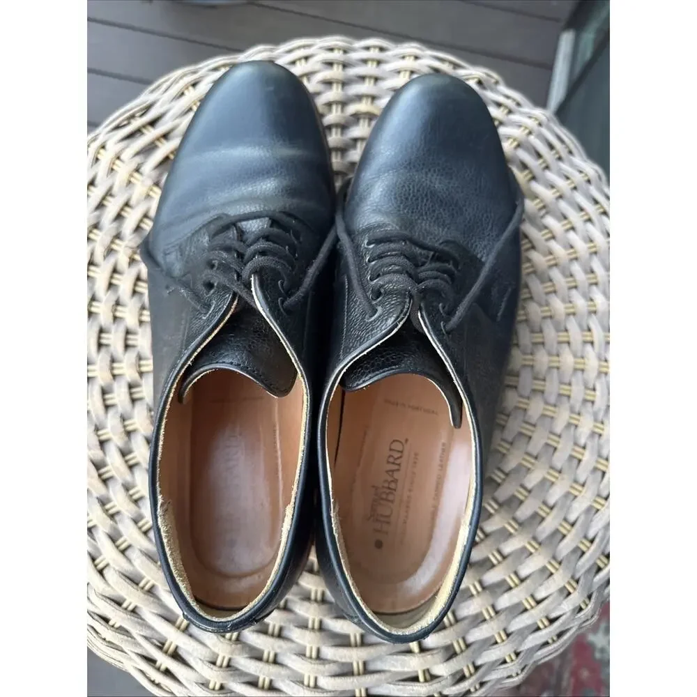 Samuel Hubbard Men’s Founder Oxford Dress Black Leather Shoes Size 10M 44 EU